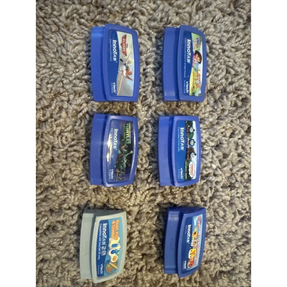 Vtech Learning Games Game Cartridges Lot Of 6 Multiple Titles Innotab Software